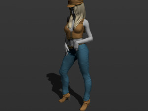 american woman 3d print model 3D Print Model