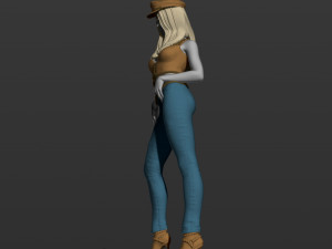 american woman 3d print model 3D Print Model
