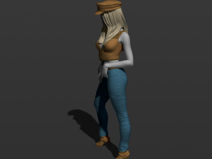 american woman 3d print model 3D Print Model