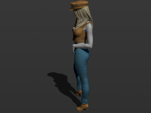 american woman 3d print model 3D Print Model