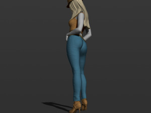 american woman 3d print model 3D Print Model