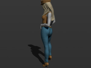 american woman 3d print model 3D Print Model