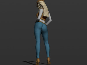 american woman 3d print model 3D Print Model