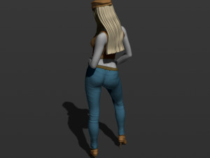 american woman 3d print model 3D Print Model