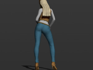 american woman 3d print model 3D Print Model