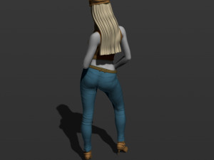 american woman 3d print model 3D Print Model