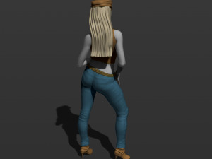 american woman 3d print model 3D Print Model