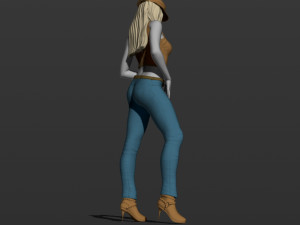 american woman 3d print model 3D Print Model