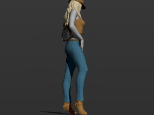 american woman 3d print model 3D Print Model