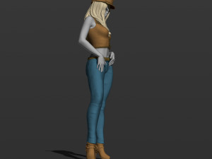 american woman 3d print model 3D Print Model