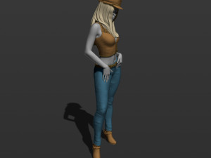 american woman 3d print model 3D Print Model