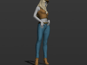 american woman 3d print model 3D Print Model