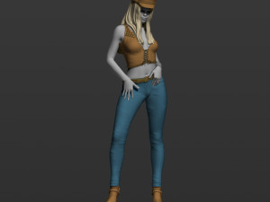 american woman 3d print model 3D Print Model