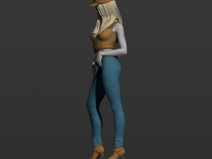 american woman 3d print model 3D Print Model