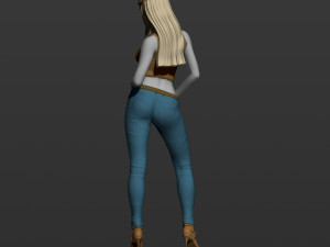 american woman 3d print model 3D Print Model