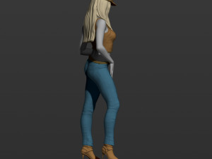 american woman 3d print model 3D Print Model