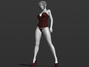 pretty woman part 3 3d print model 3D 打印模型