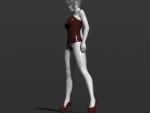 pretty woman part 3 3d print model 3D 打印模型