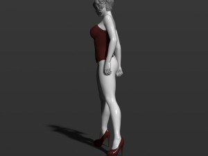 pretty woman part 3 3d print model 3D 打印模型