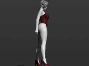 pretty woman part 3 3d print model 3D 打印模型
