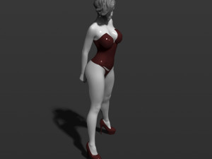 pretty woman part 3 3d print model 3D 打印模型