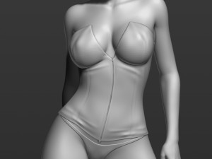 pretty woman part 3 3d print model 3D 打印模型