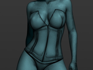 pretty woman part 3 3d print model 3D 打印模型