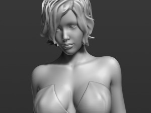 pretty woman part 3 3d print model 3D 打印模型