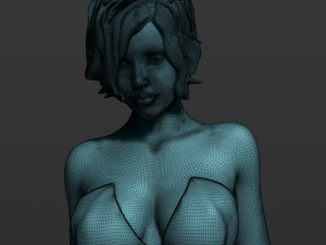 pretty woman part 3 3d print model 3D 打印模型