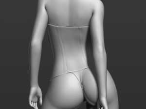 pretty woman part 3 3d print model 3D 打印模型