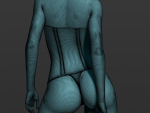 pretty woman part 3 3d print model 3D 打印模型