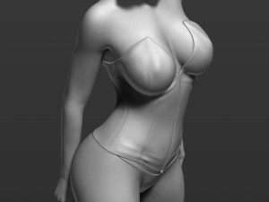 pretty woman part 3 3d print model 3D 打印模型
