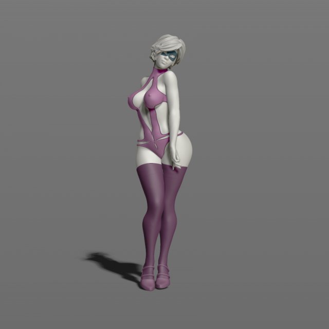 pretty woman part 4 3d print model 3D-Druckmodell .c4d .max .obj .3ds .fbx .stl .blend 