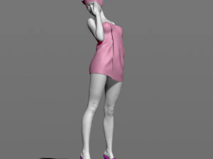 淋浴后的女孩3D打印模型 3D 打印模型