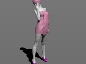 girl after shower 3d print model Modèles 3D en vedette