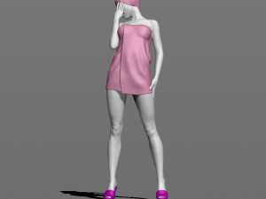 girl after shower 3d print model Modèles 3D en vedette