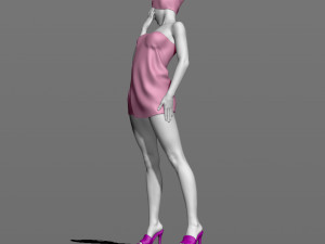 girl after shower 3d print model Modèles 3D en vedette