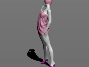 girl after shower 3d print model Modèles 3D en vedette