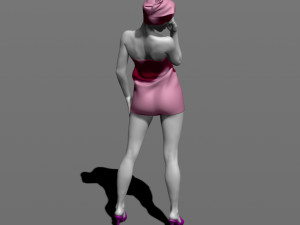 girl after shower 3d print model Modèles 3D en vedette