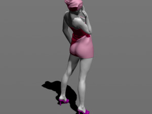 girl after shower 3d print model Modèles 3D en vedette