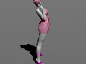 girl after shower 3d print model Modèles 3D en vedette