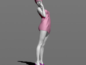 girl after shower 3d print model Modèles 3D en vedette