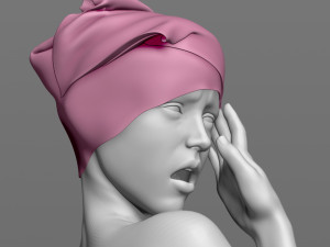 girl after shower 3d print model Modèles 3D en vedette