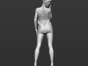 girl after shower 3d print model Modèles 3D en vedette