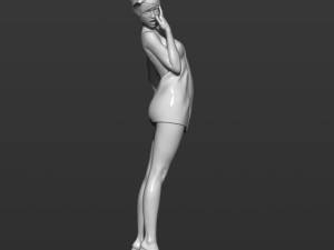 girl after shower 3d print model Modèles 3D en vedette