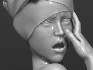 girl after shower 3d print model Modèles 3D en vedette
