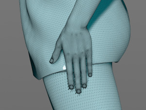 girl after shower 3d print model Modèles 3D en vedette