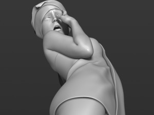 girl after shower 3d print model Modèles 3D en vedette