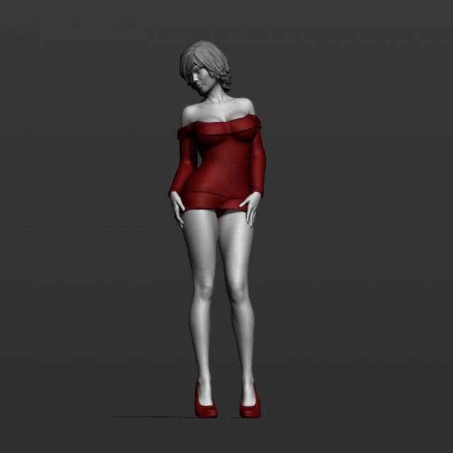 pretty woman part 5 3d print model 3D-Druckmodell .c4d .max .obj .3ds .fbx .stl .blend 