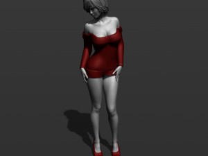 pretty woman part 5 3d print model 3D-Druckmodell